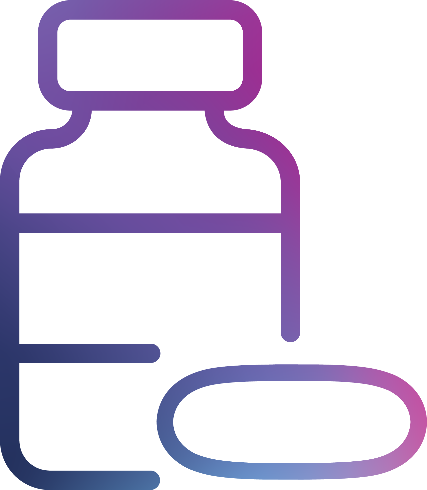Bottle and capsule icon